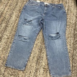 NWT Rue21 plus high rise boyfriend denim sz 24